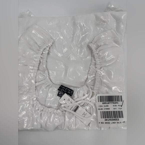 J.Crew Petite cap-sleeve midi dress in linen - Picture 4 of 7